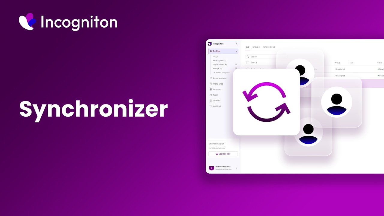 How to Use the Synchronizer in Incogniton