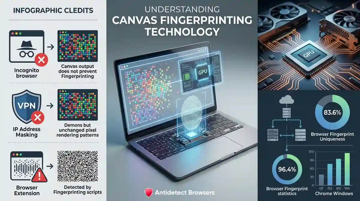 Canvas fingerprint bypasses VPN, incognito, extensions
