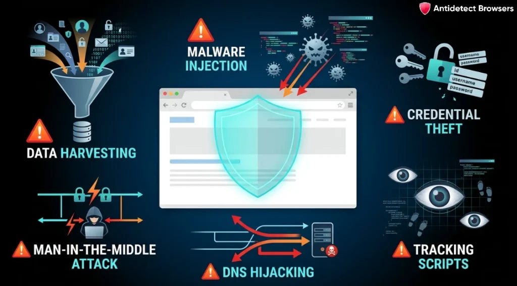 Cybersecurity Threat Landscape of Anti Detect Browsers