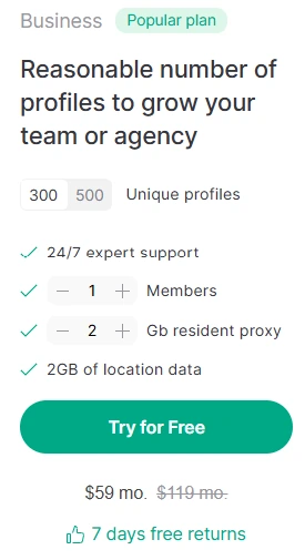 GoLogin Business Plan