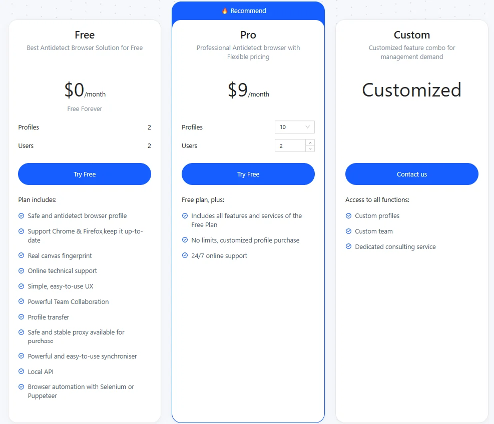 MoreLogin Pricing Explained: Plans, Cloud Phone & Add-Ons 2 MoreLogin Pricing Plans