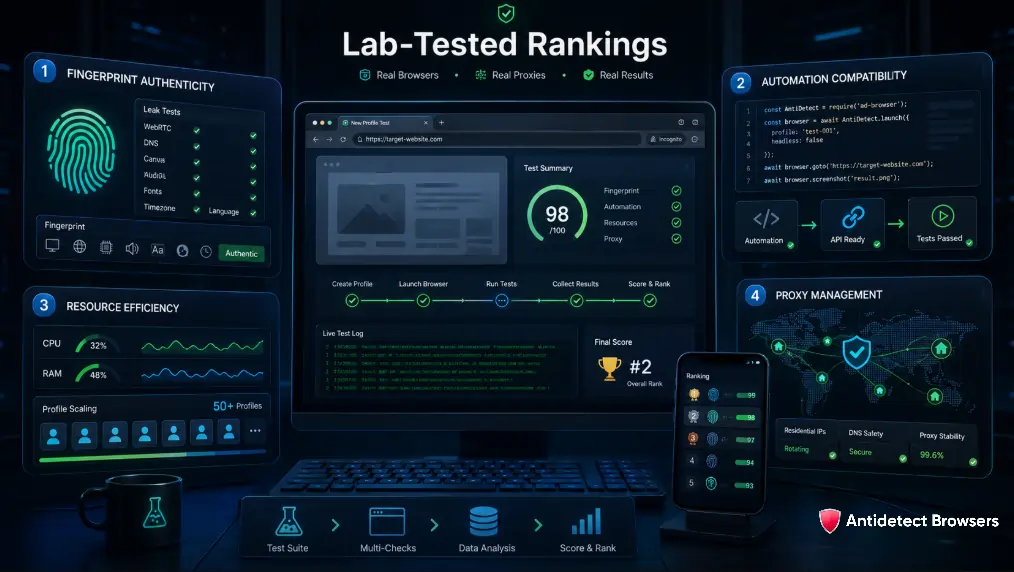 8 Best Anti-Detect Browsers for Web Scraping Tested and Ranked 15 Our Antidetect Browser Testing Method