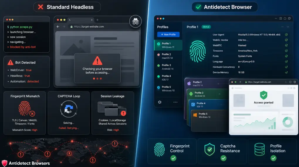 8 Best Anti-Detect Browsers for Web Scraping Tested and Ranked 2 Why Antidetect Browsers Work Better