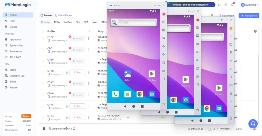 MoreLogin Coupon: Up to 15% OFF+ Free Forever Profiles (2026) 6 MoreLogin Cloud Phone