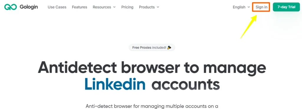 GoLogin Coupon 2026: 50% Off + 7-Day Free Trial Included 10 Click On sign-up page of GoLogin