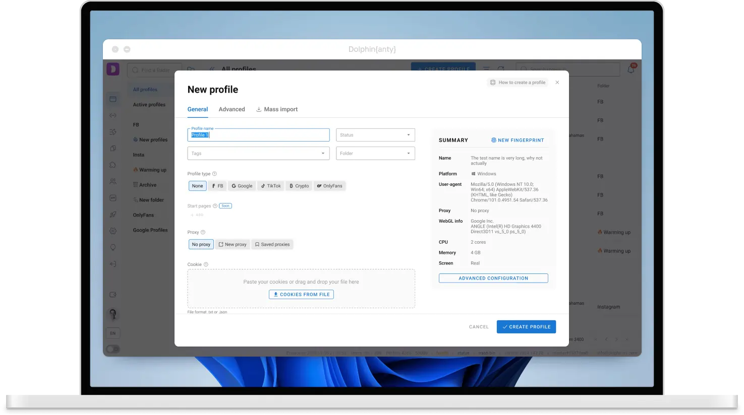 Dolphin Anty Review 2026: Features, Pricing & Honest Verdict 5 Customize Real Fingerprints in DolphinAnty