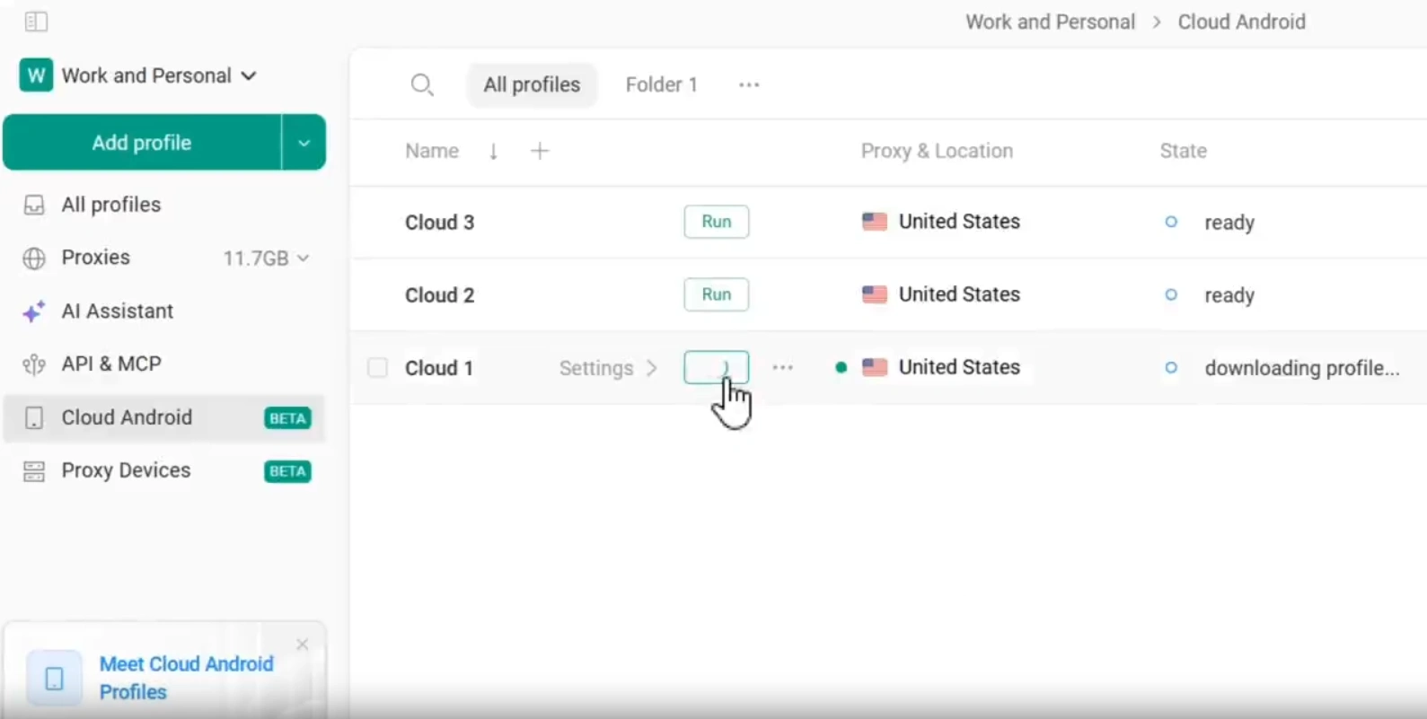 GoLogin Cloud phones