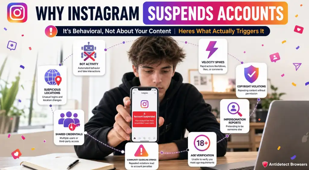 Instagram account suspension triggers explained clearly