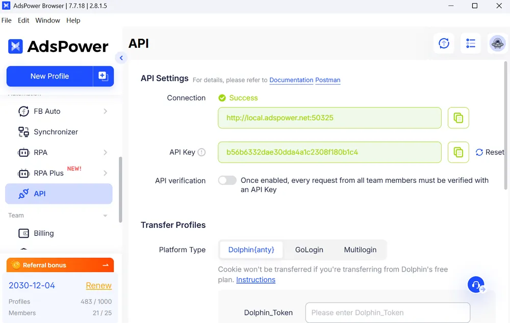 AdsPower Review 2026: We Ran 200+ Profiles for 2 Months 11 AdsPower LocalAPI MCP Server