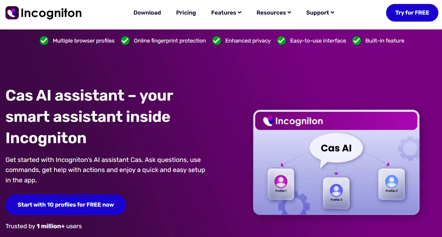 Incogniton Review 2026: I Tested It Using My Own Ad Accounts 4 Incogniton Cas AI Assistant